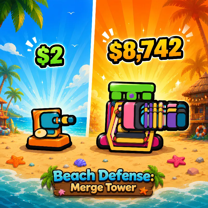 Beach Defense: Merge Tower