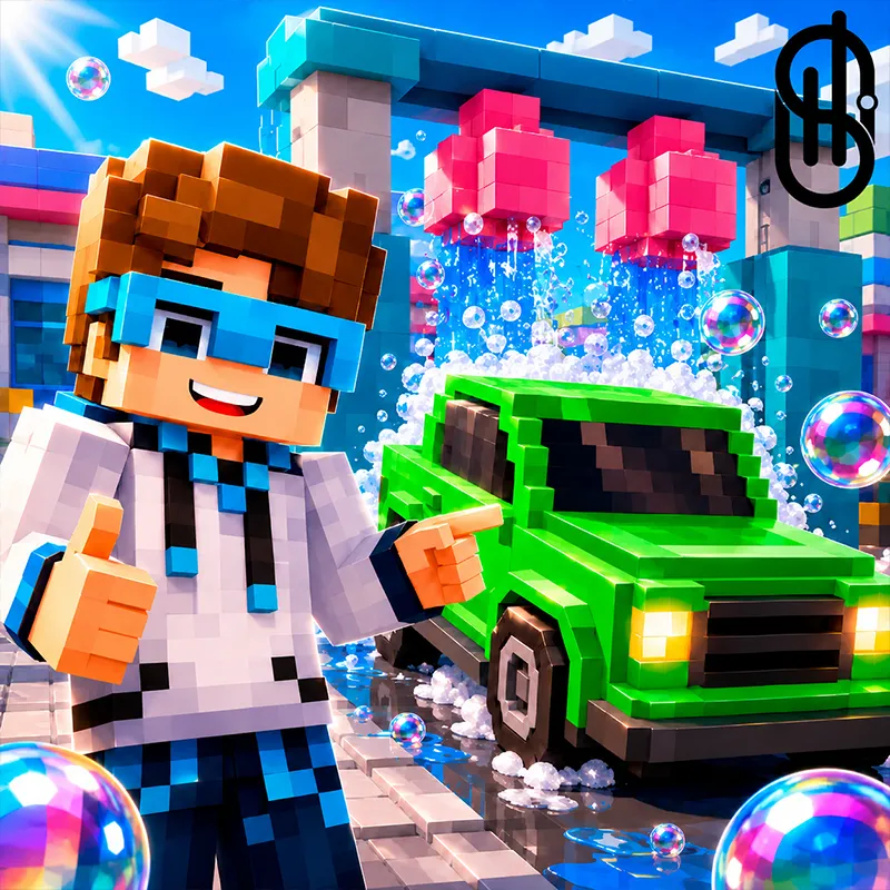 Mine Obby 3D: Car Wash Tycoon